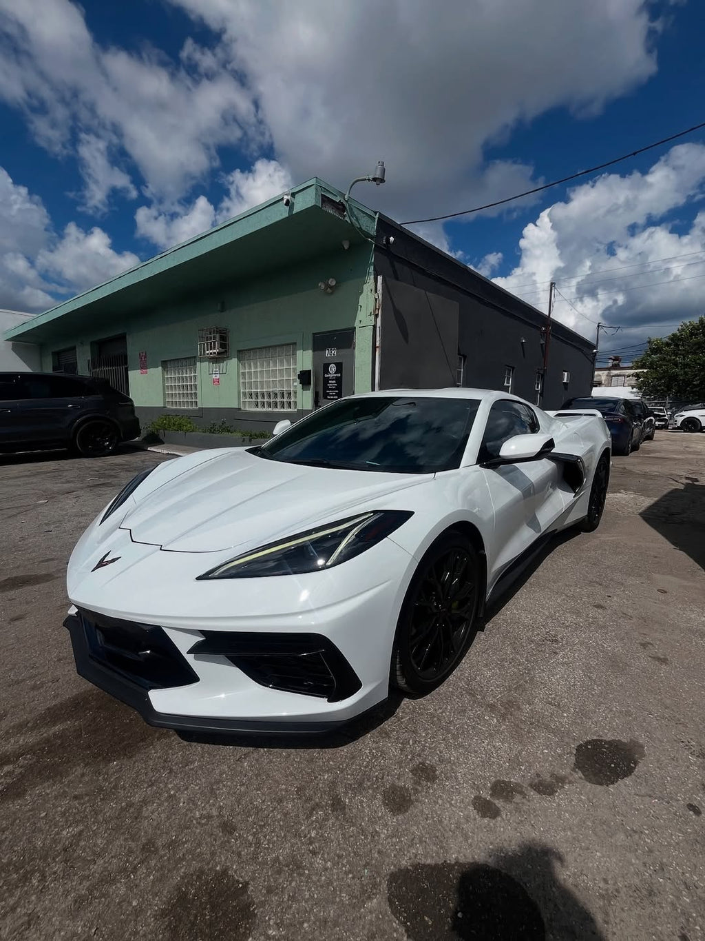 2023 C8 CORVETTE WHITE ON WHITE