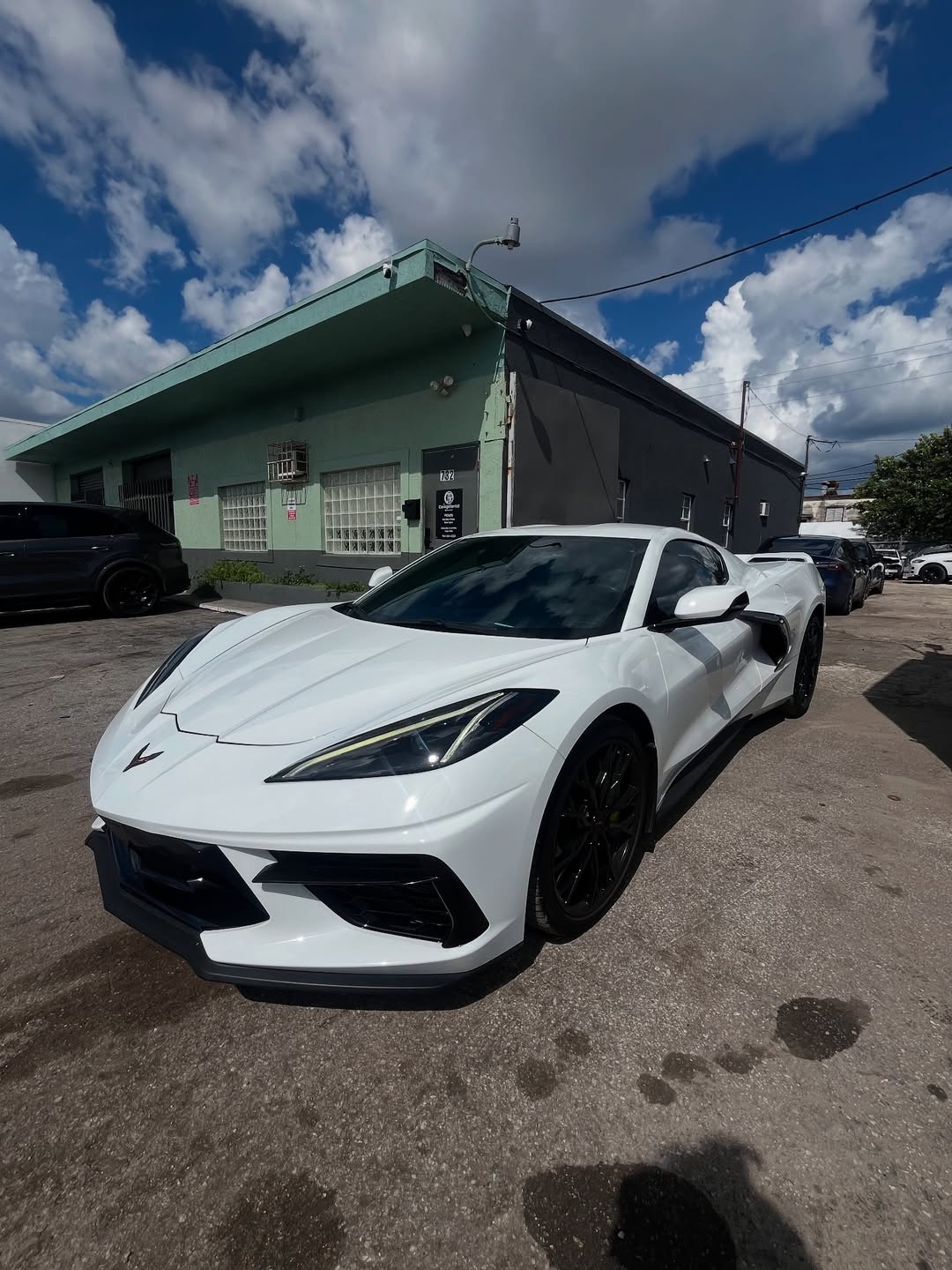 2023 C8 CORVETTE WHITE ON WHITE