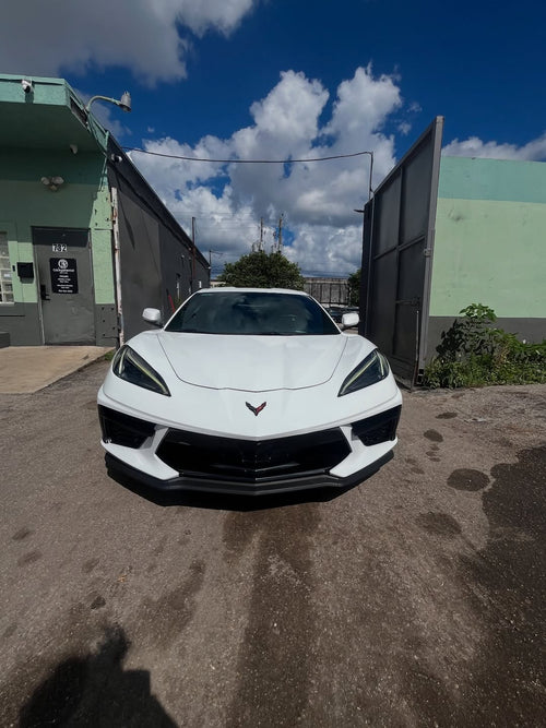 2023 C8 CORVETTE WHITE ON WHITE
